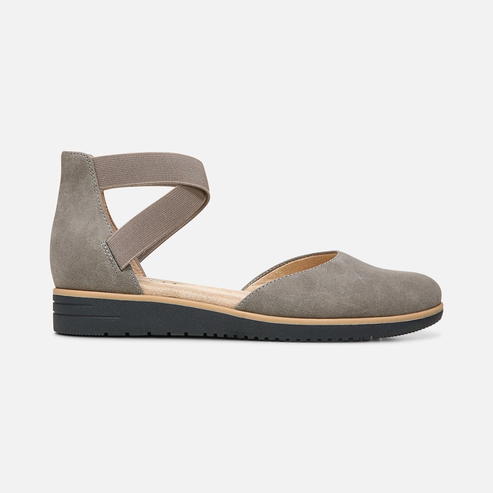 Naturalizer SOUL Intro Flat - Grey Synthetic Nubuck