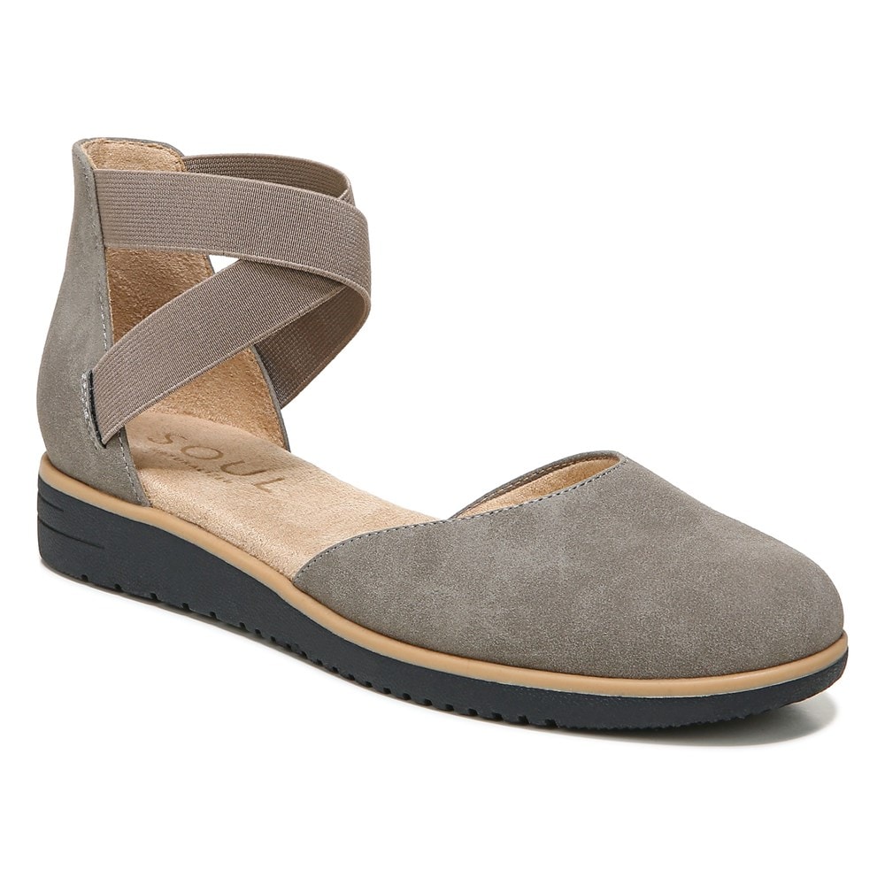 Naturalizer SOUL Intro Flat - Grey Synthetic Nubuck