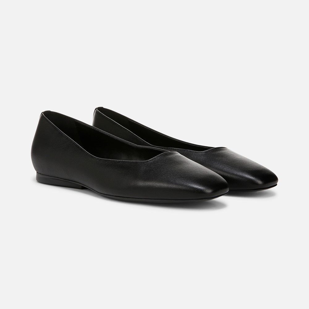 Naturalizer Chelsea Ballet Flat - Black Leather