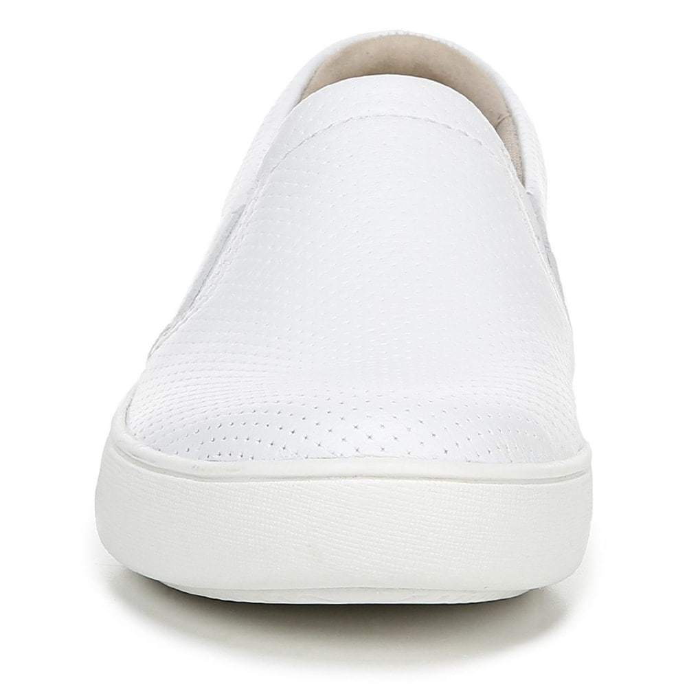 Naturalizer Marianne Slip On Sneaker - White Perforated Leather