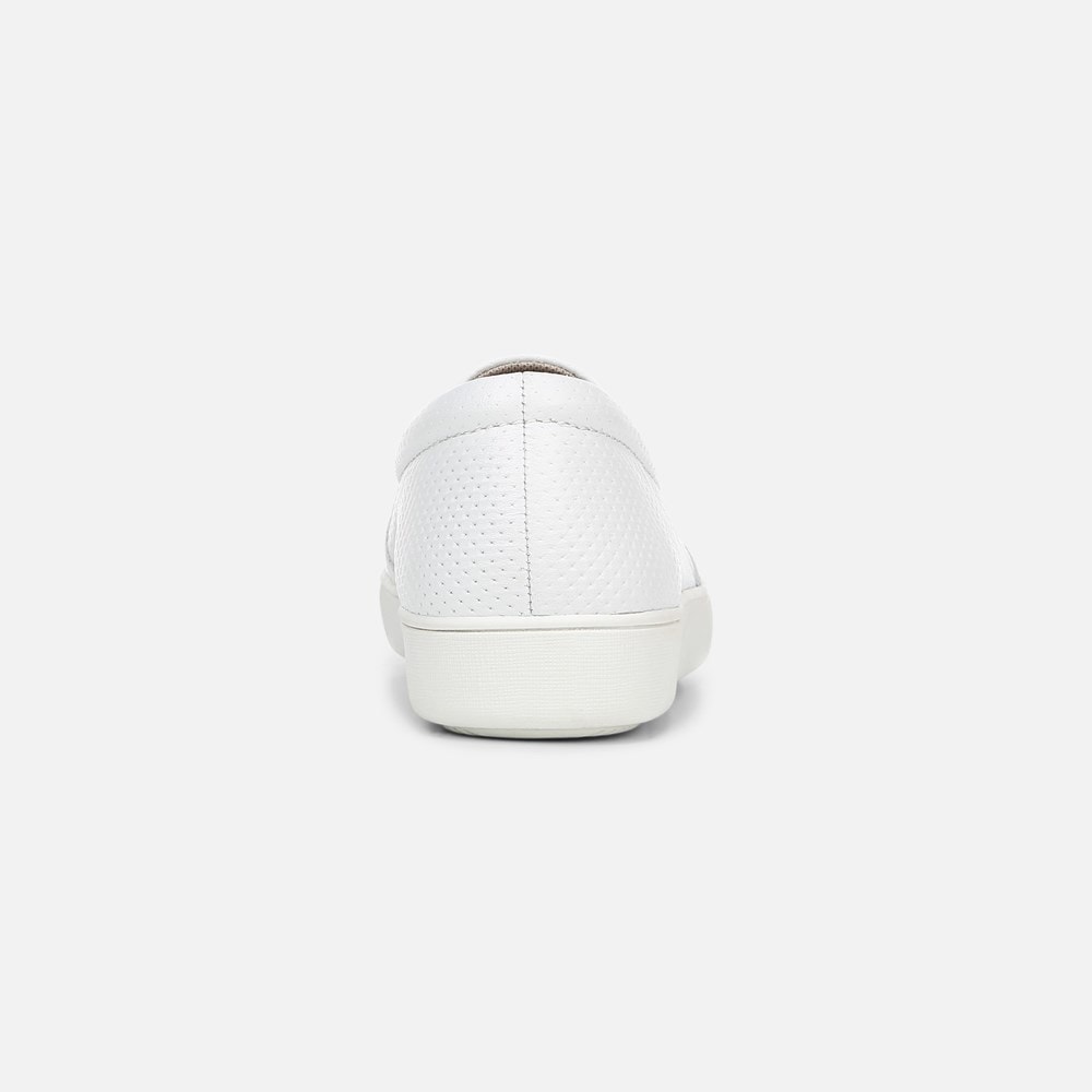 Naturalizer Marianne Slip On Sneaker - White Perforated Leather