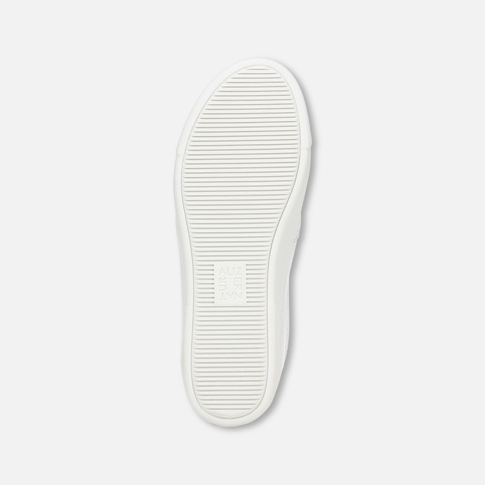 Naturalizer Marianne Slip On Sneaker - White Perforated Leather