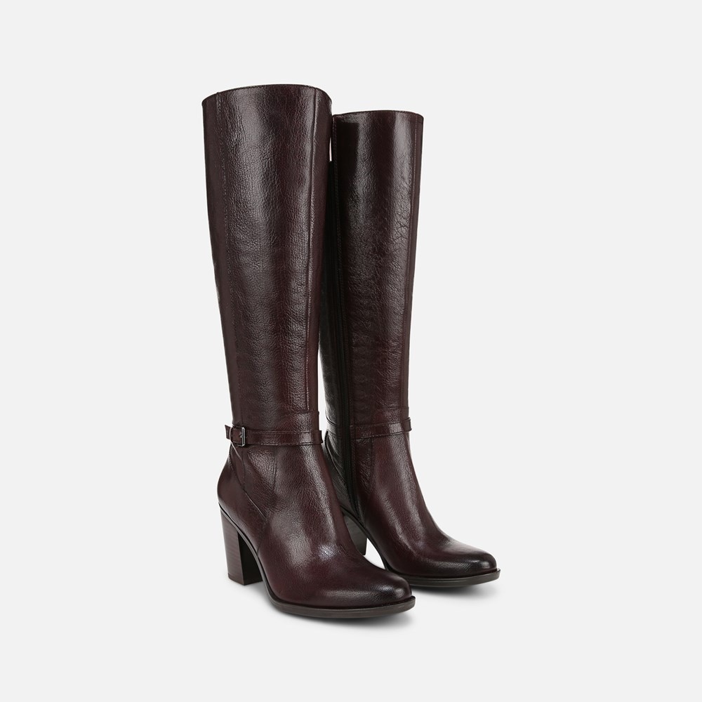 Naturalizer Kalina Knee High Boot - Wine Leather