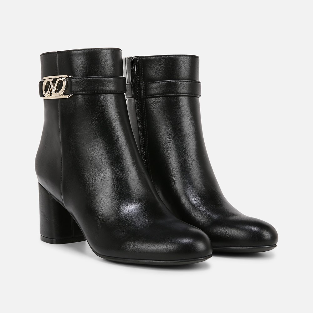 Naturalizer Lottie Ankle Bootie - Black Faux Leather