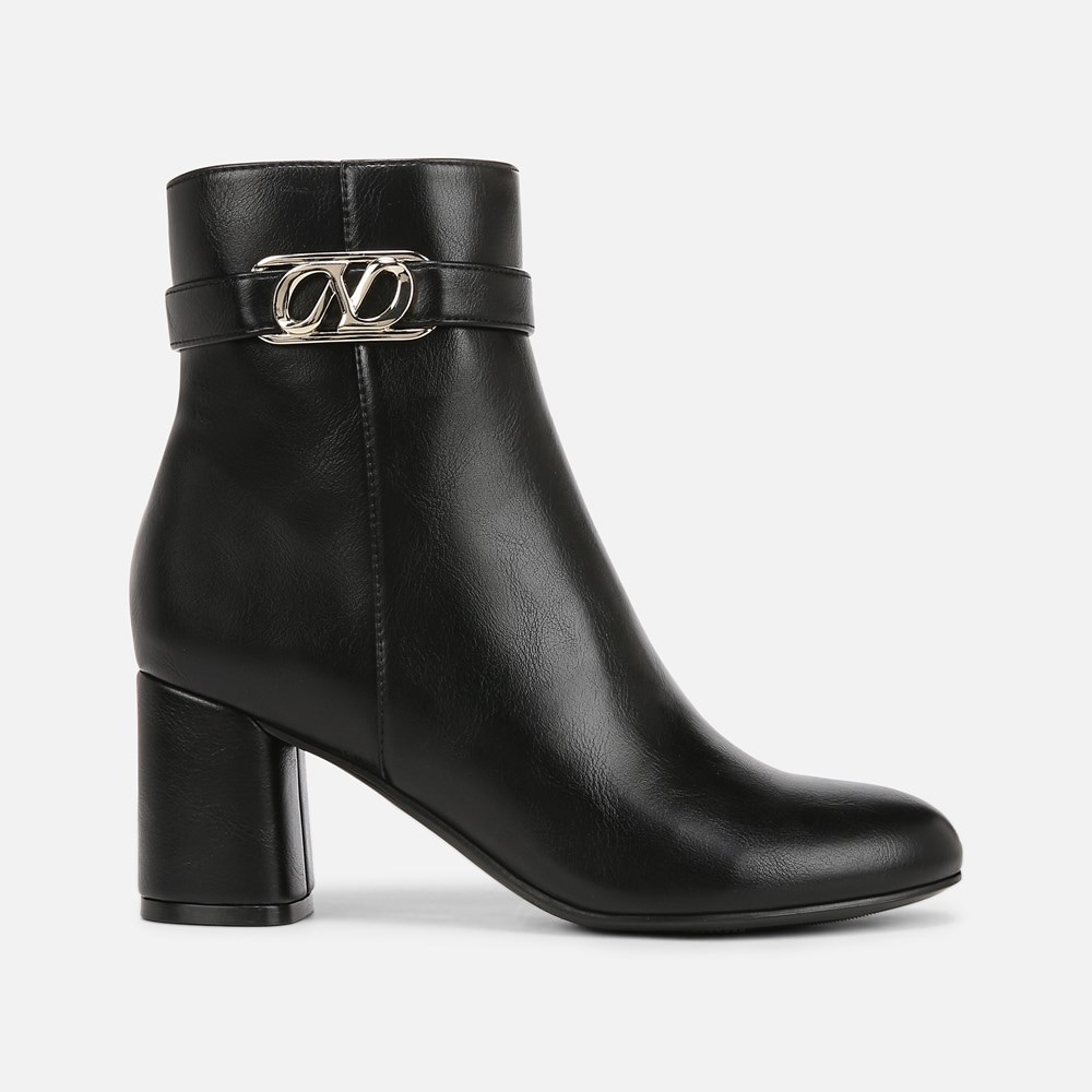 Naturalizer Lottie Ankle Bootie - Black Faux Leather