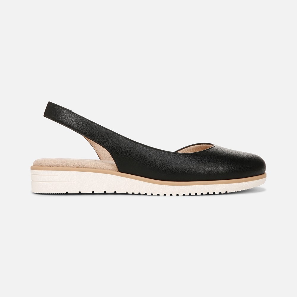 Naturalizer SOUL Idea d\'Orsay Flat - Black Faux Leather