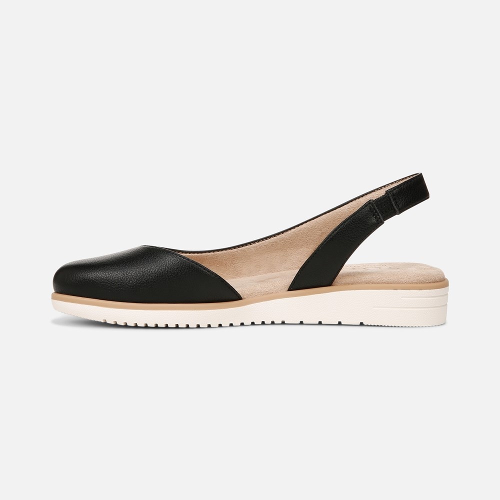 Naturalizer SOUL Idea d\'Orsay Flat - Black Faux Leather