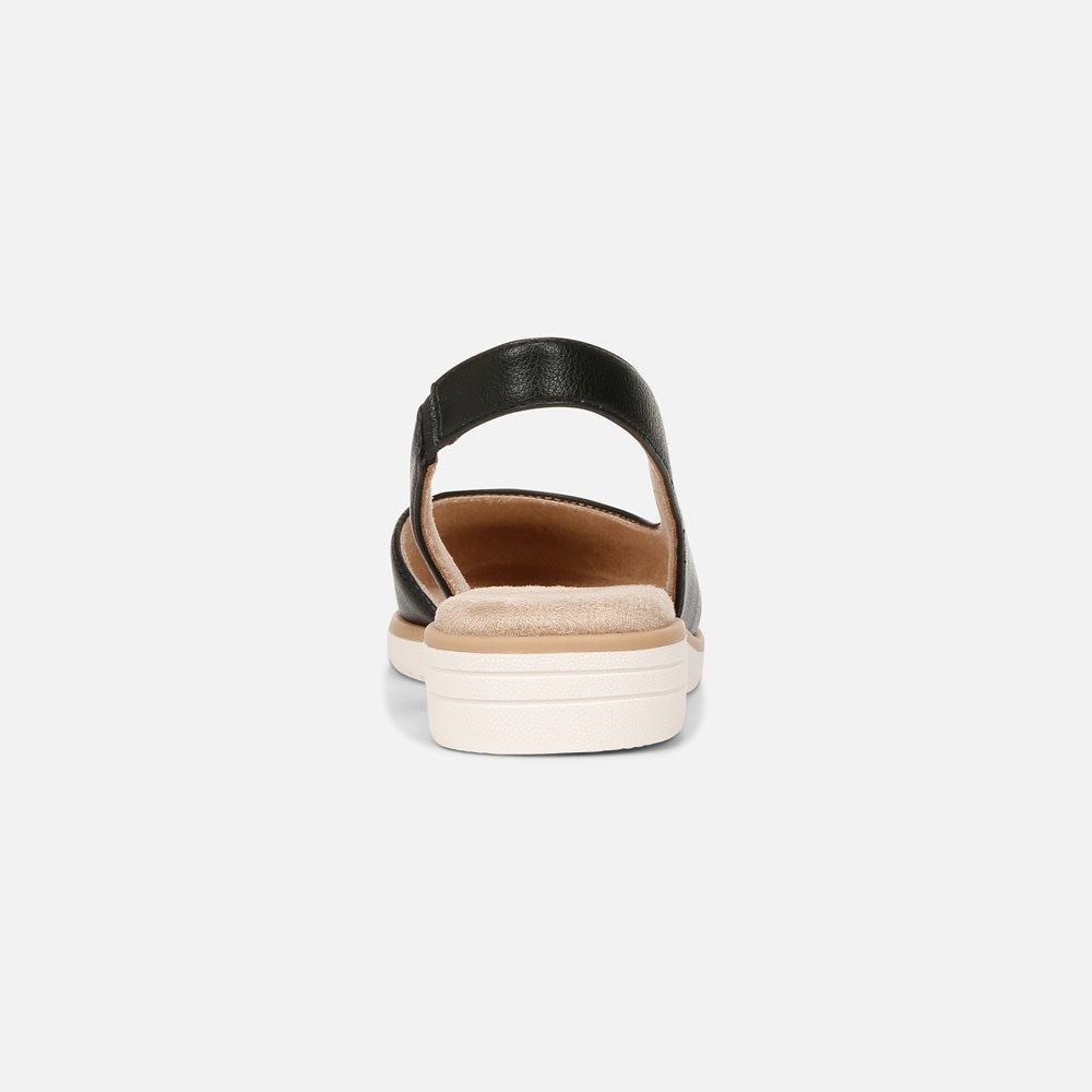 Naturalizer SOUL Idea d\'Orsay Flat - Black Faux Leather