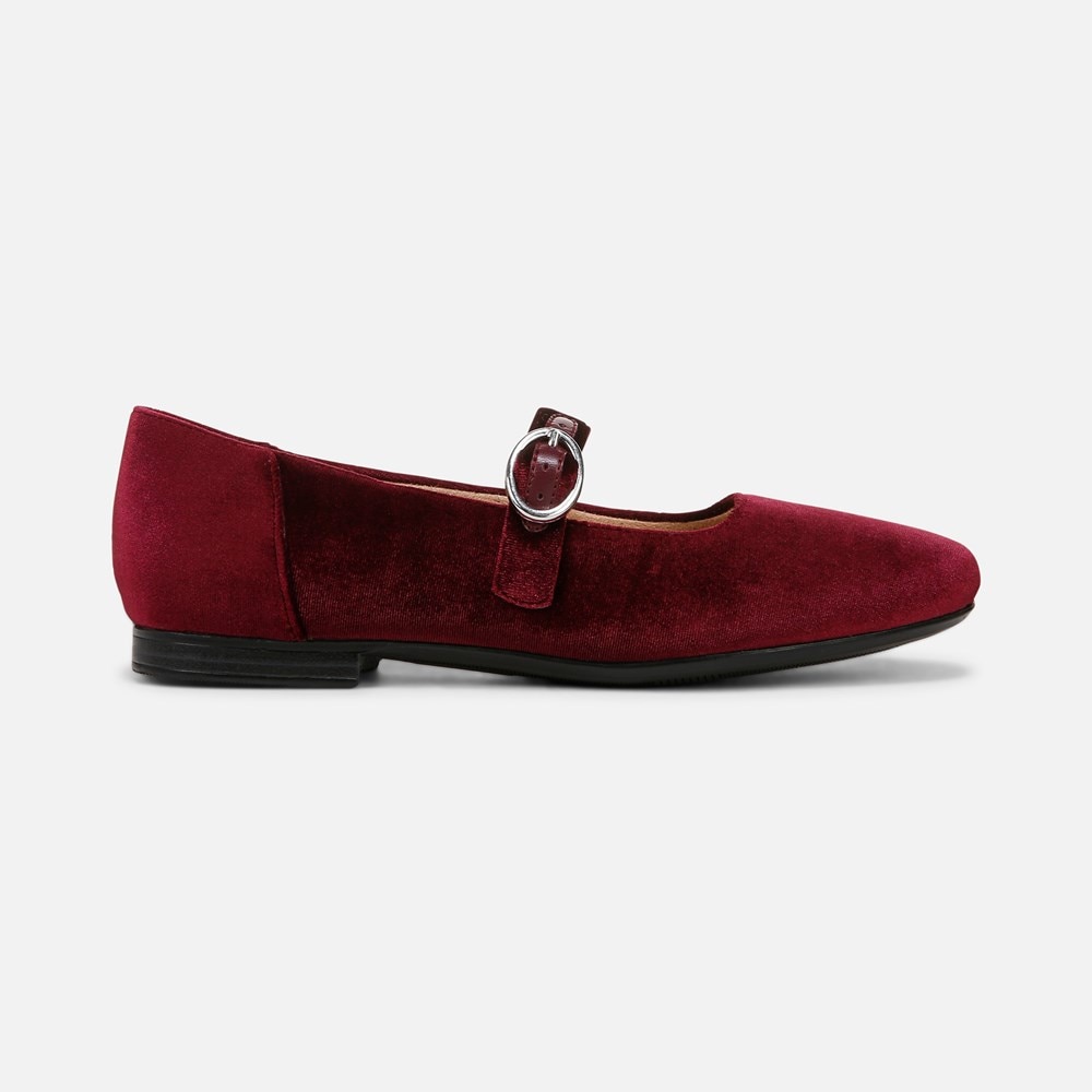 Naturalizer Kelly Mary Jane Flat - Cabernet Sauvignon Velvet