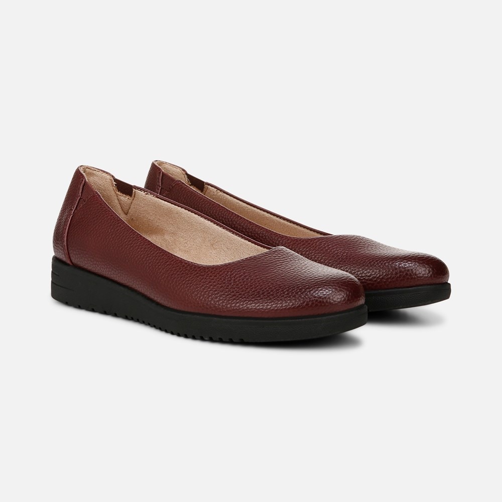 Naturalizer SOUL Idea Ballet Flat - Wine Faux Leather