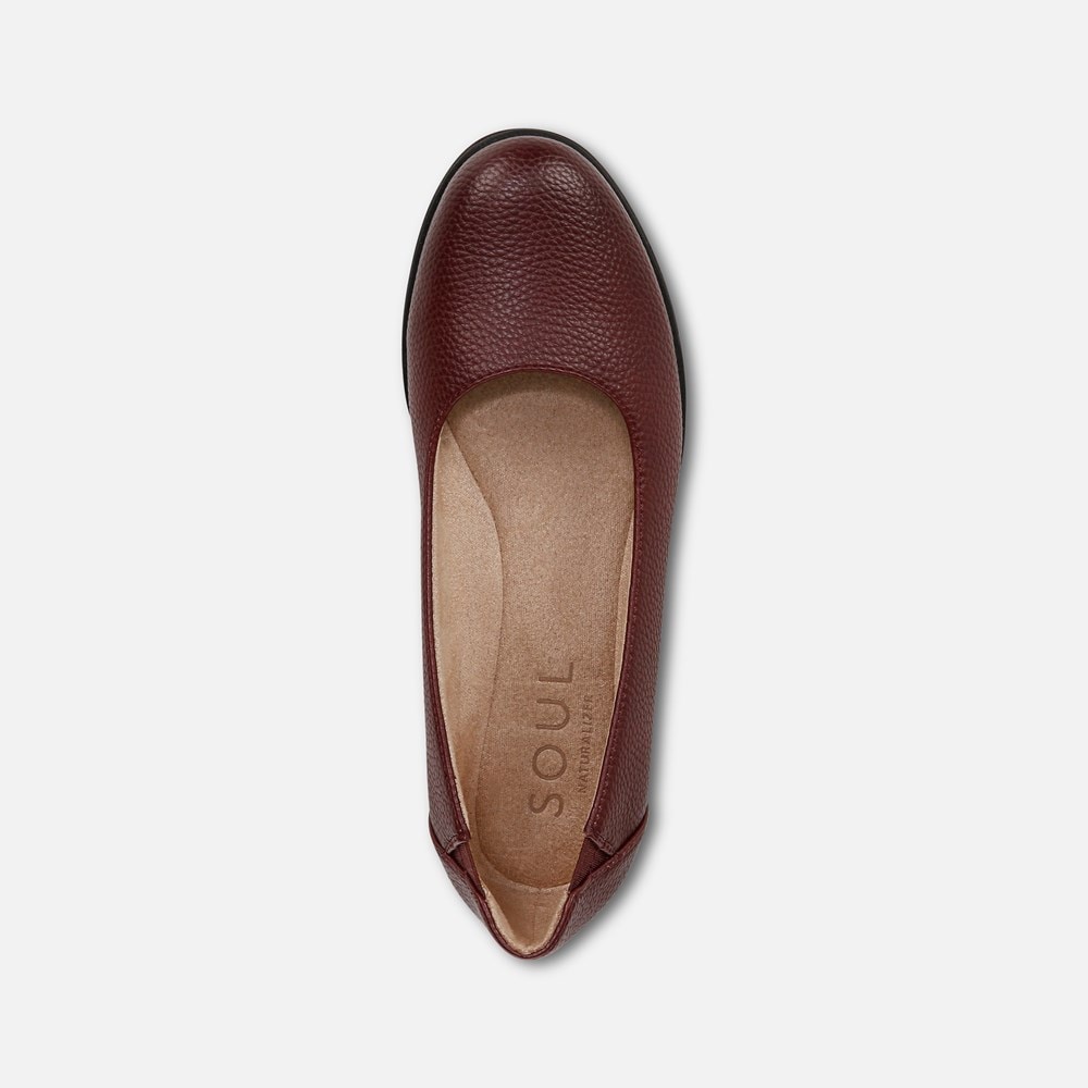 Naturalizer SOUL Idea Ballet Flat - Wine Faux Leather