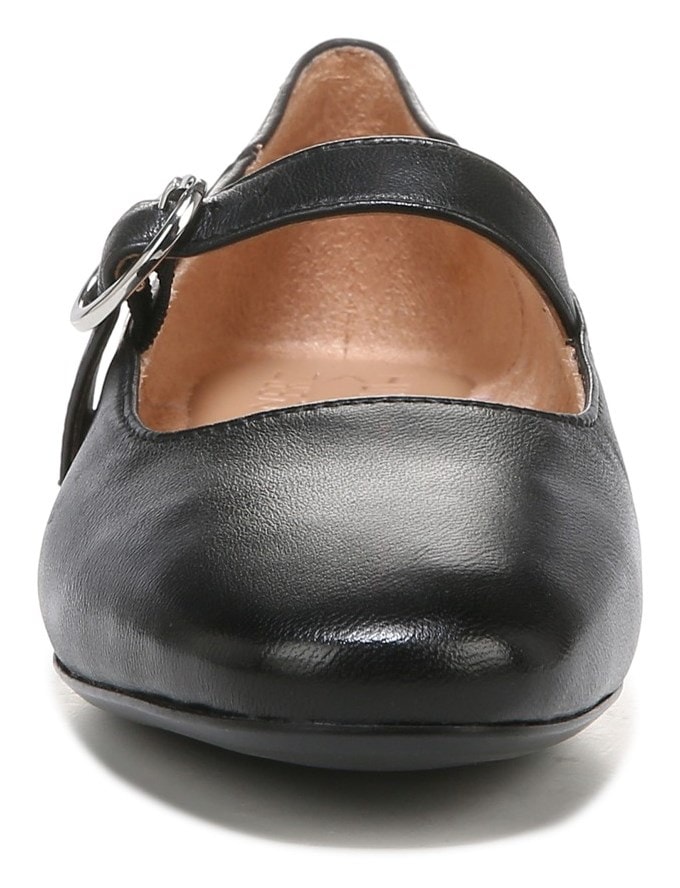 Naturalizer Kelly Mary Jane Flat - Black Leather