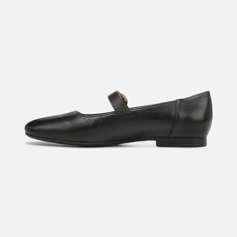 Naturalizer Kelly Mary Jane Flat - Black Leather