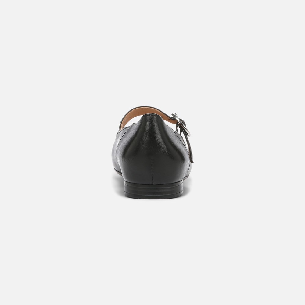 Naturalizer Kelly Mary Jane Flat - Black Leather