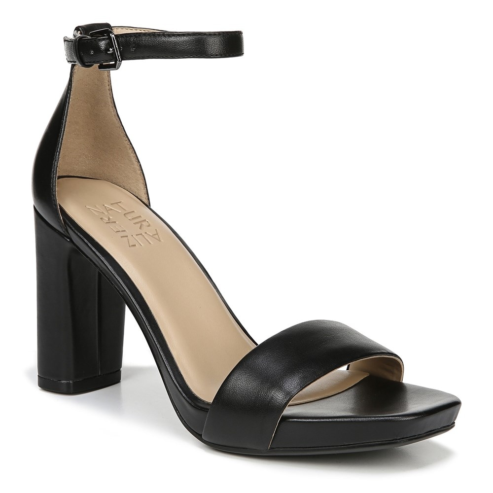 Naturalizer Joy Dress Sandal - Black Leather