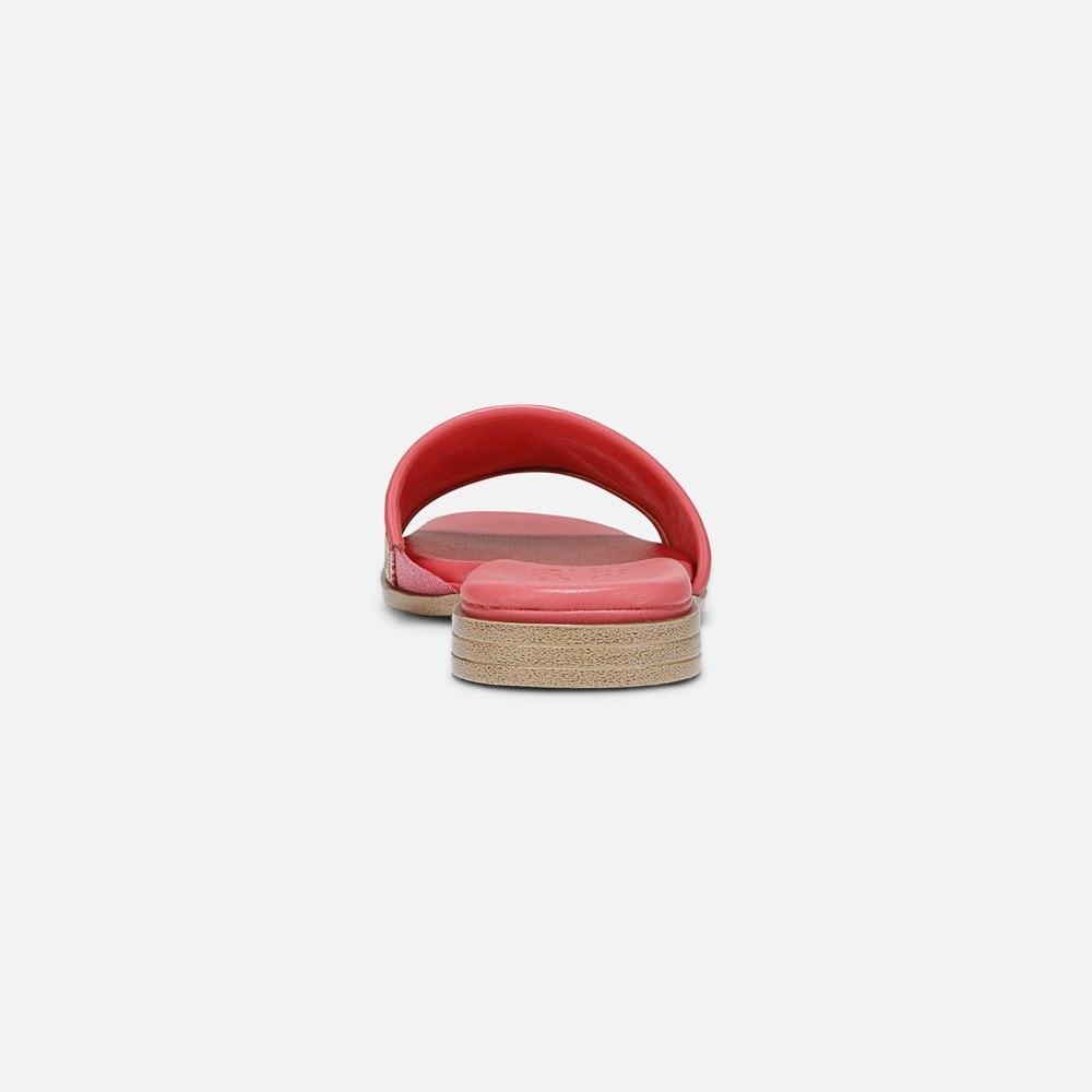 Naturalizer Genevieve Slide Sandal - Sunset Coral Pink Woven Leather