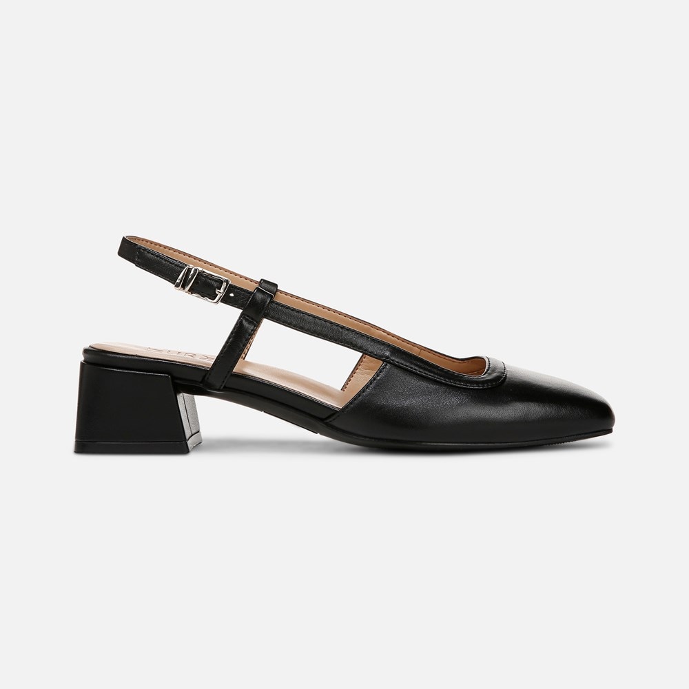 Naturalizer Harper Slingback - Black Leather
