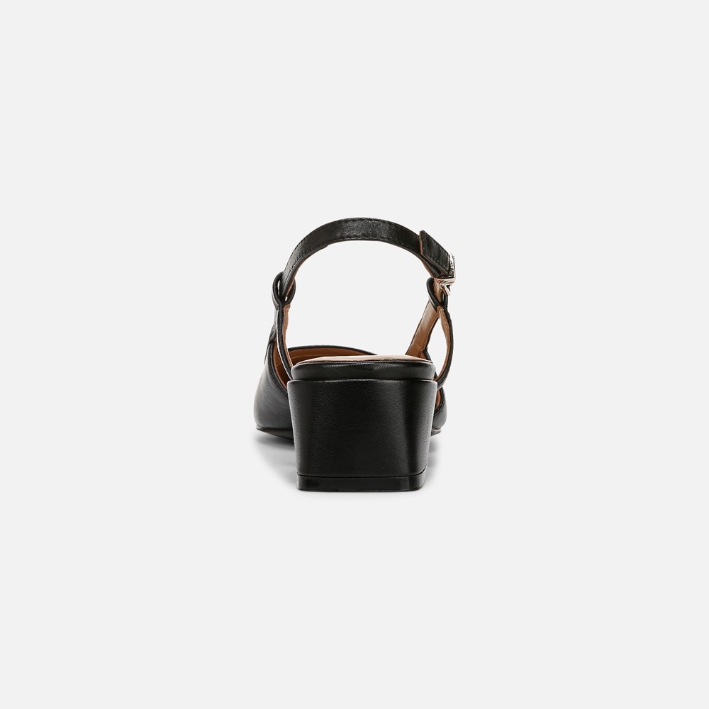 Naturalizer Harper Slingback - Black Leather