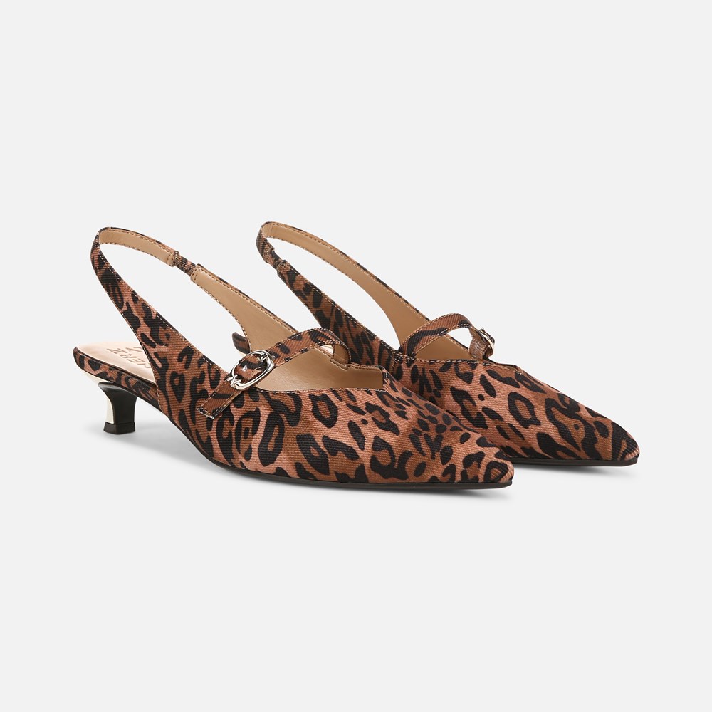 Naturalizer Grayson Mary Jane Slingback - Leopard Print Fabric