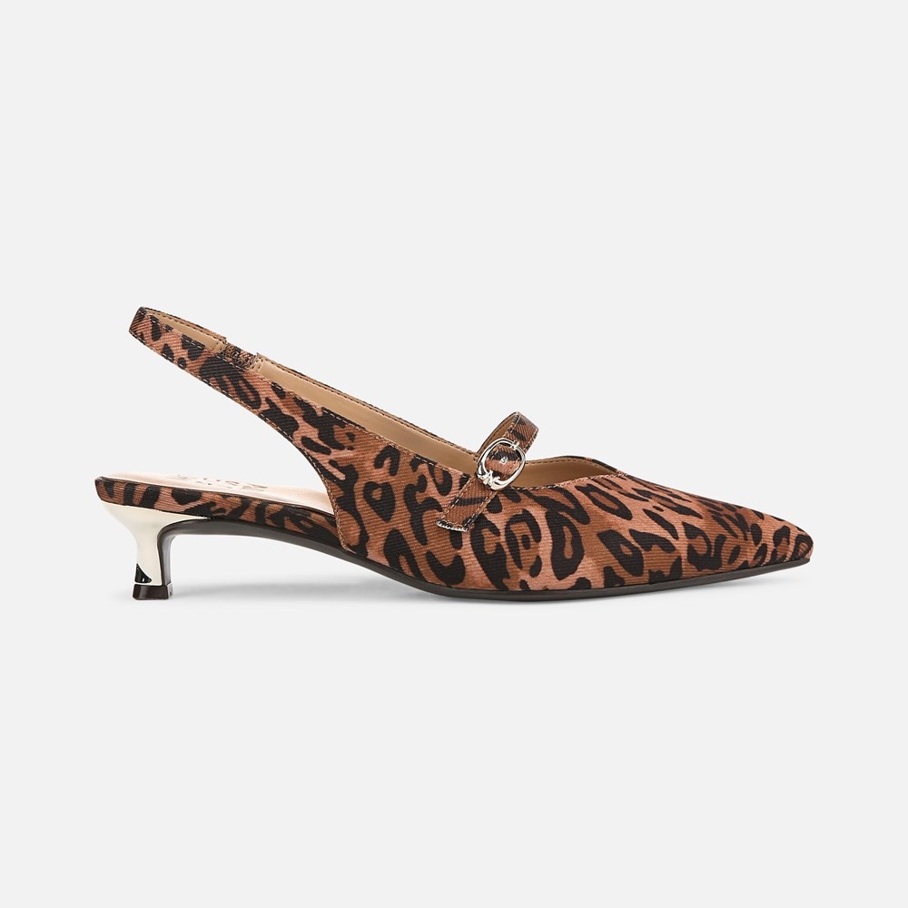 Naturalizer Grayson Mary Jane Slingback - Leopard Print Fabric
