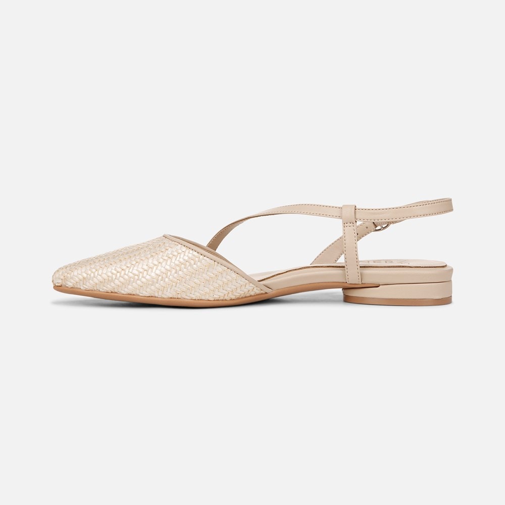 Naturalizer Hawaii Slingback Flat - Opal Natural / Tan Fabric