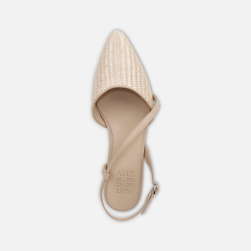 Naturalizer Hawaii Slingback Flat - Opal Natural / Tan Fabric