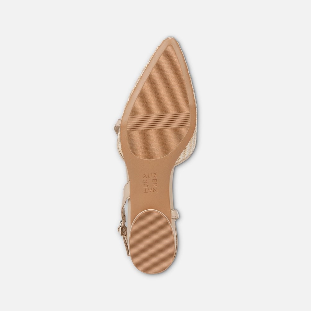 Naturalizer Hawaii Slingback Flat - Opal Natural / Tan Fabric