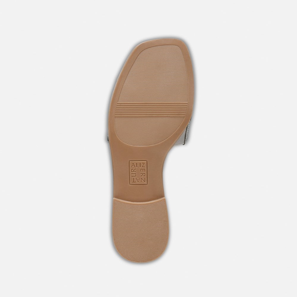 Naturalizer Genevieve Slide Sandal - Silver Leather