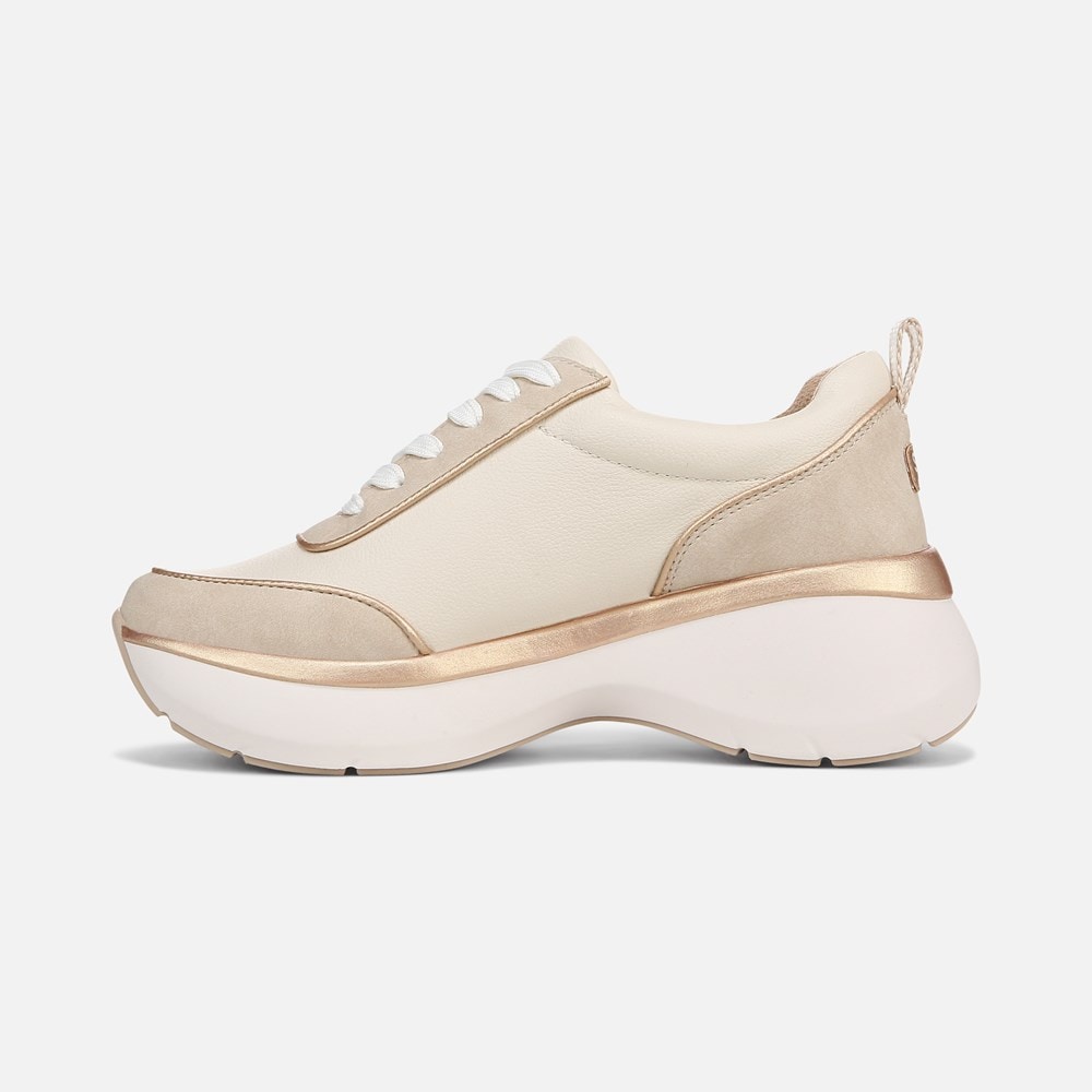Naturalizer SOUL Roquel Lace Up Sneaker - Porcelain Faux Nubuck