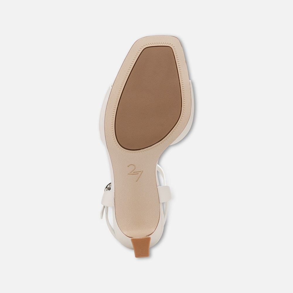 Naturalizer 27 EDIT Grace Dress Sandal - Warm White Leather