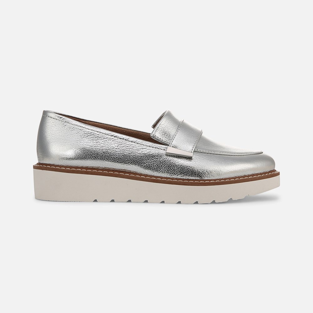 Naturalizer ADILINE LOAFER - Silver Leather