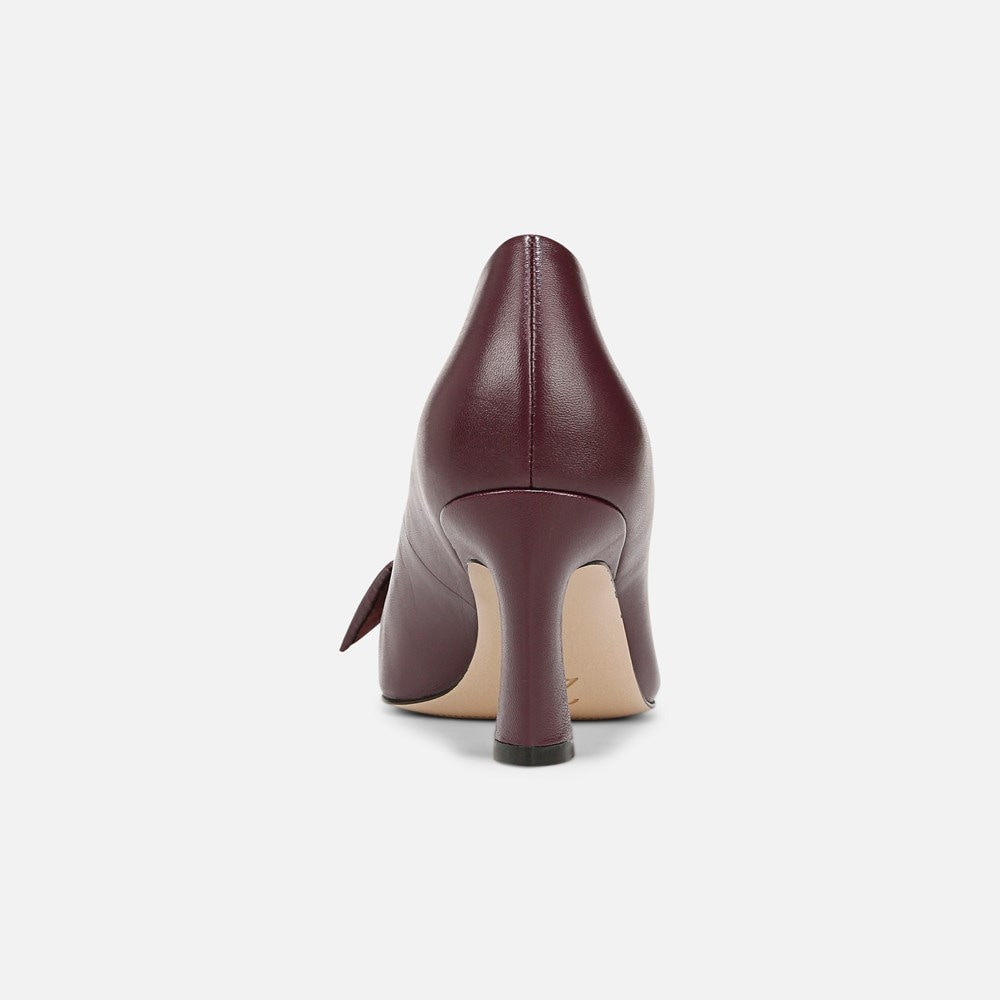 Naturalizer 27 EDIT Emery Bow Pump - Deep Plum Purple Leather