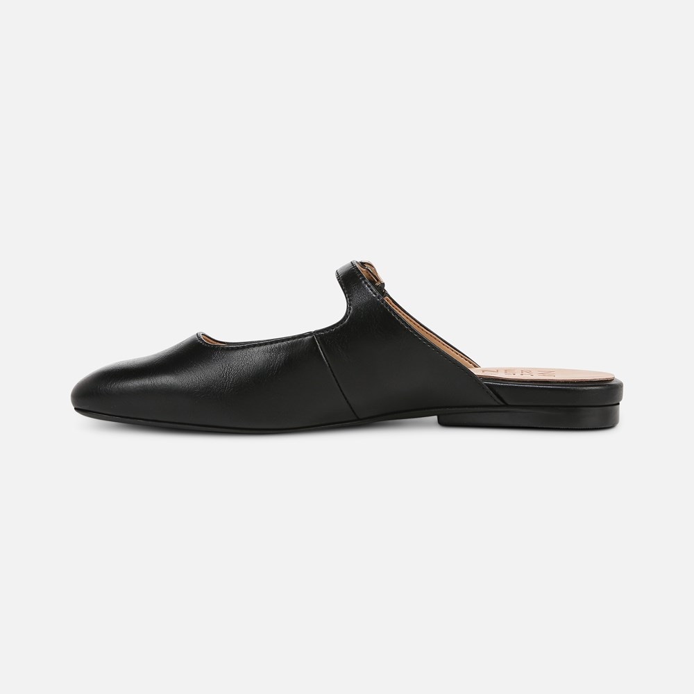 Naturalizer Apple Mary Jane Mule - Black Faux Leather