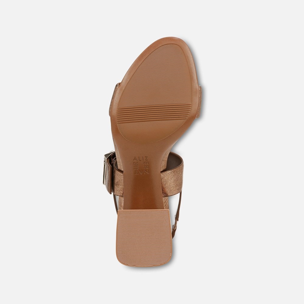 Naturalizer Vicky Dress Sandal - Soft Bronze Leather