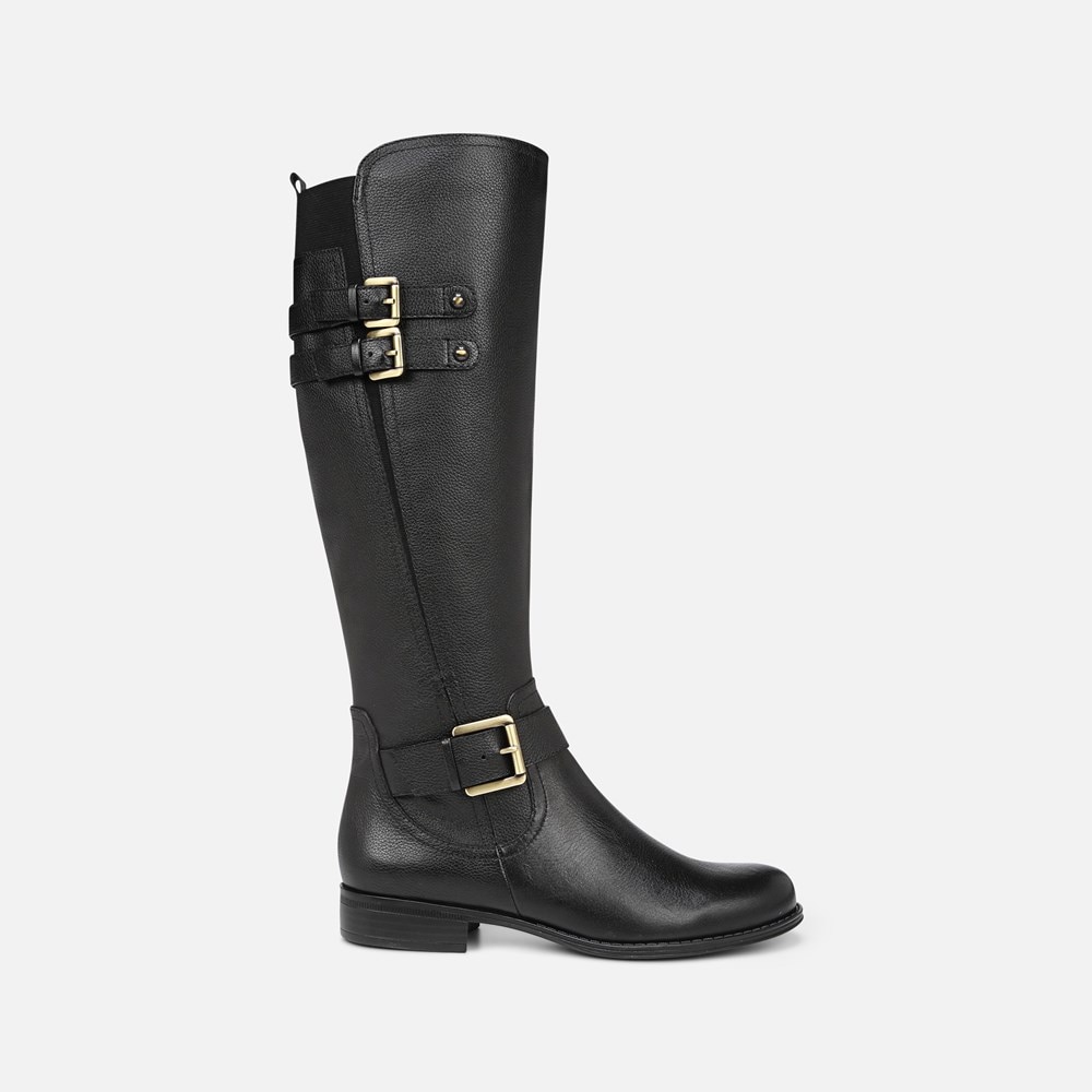 Naturalizer Jessie Knee High Boot - Black Leather