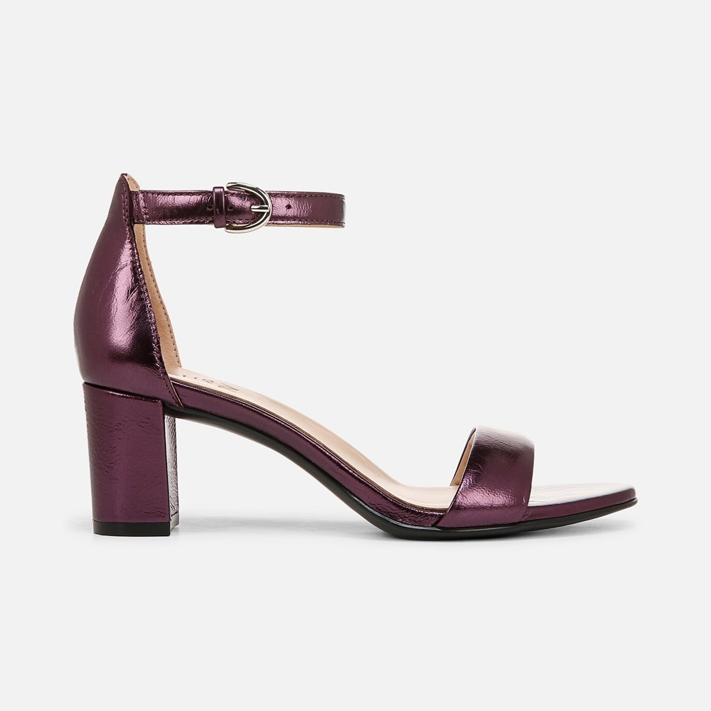 Naturalizer Vera Dress Sandal - Deep Plum Purple Leather