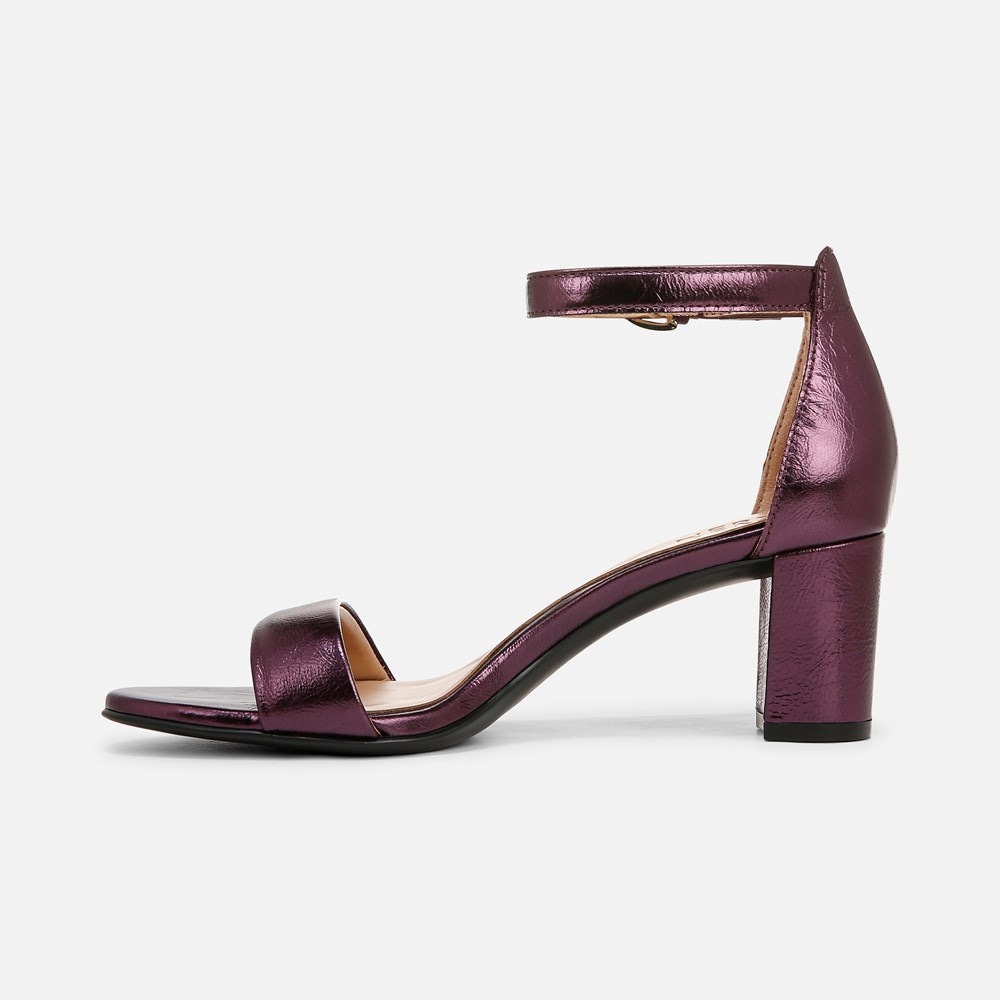 Naturalizer Vera Dress Sandal - Deep Plum Purple Leather
