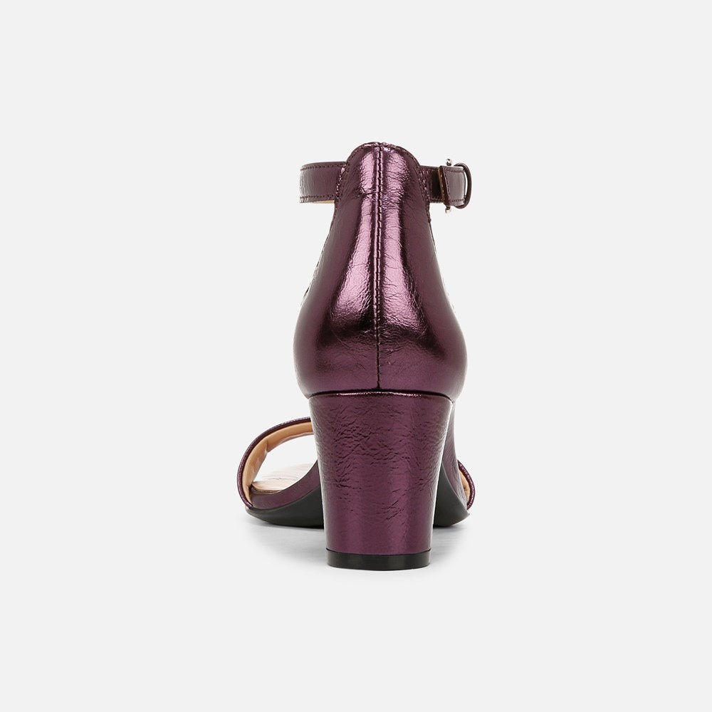 Naturalizer Vera Dress Sandal - Deep Plum Purple Leather