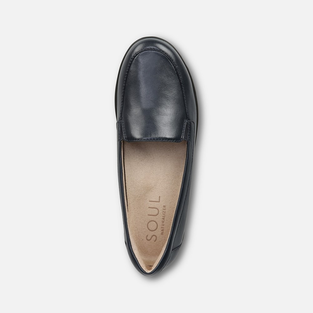 Naturalizer SOUL Kacy Flat - Navy Leather