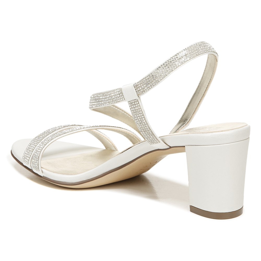 Naturalizer Vanessa Dress Sandal - White Satin Fabric