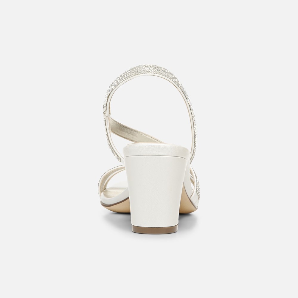 Naturalizer Vanessa Dress Sandal - White Satin Fabric