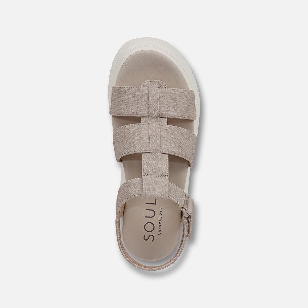 Naturalizer SOUL Pippa Sandal - Dark Porcelain Faux Leather