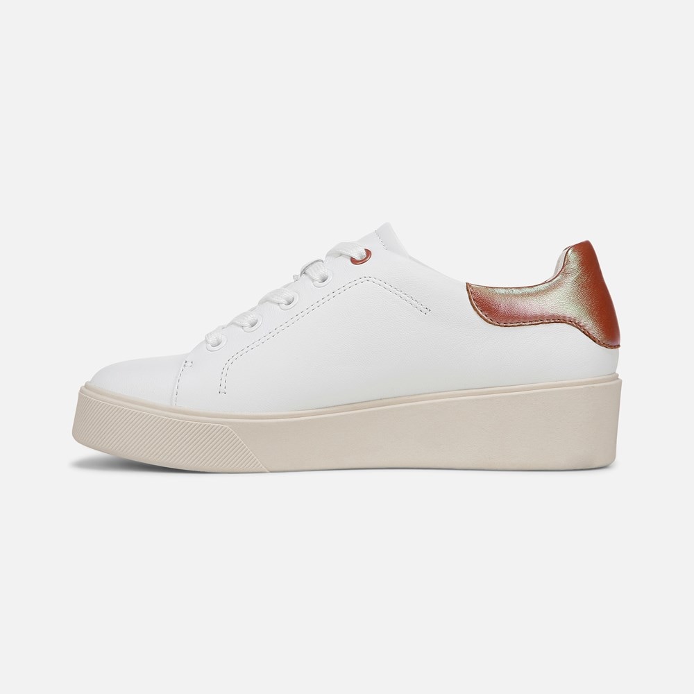 Naturalizer Morrison 2.0 Lace Up Sneaker - White / Pink Leather