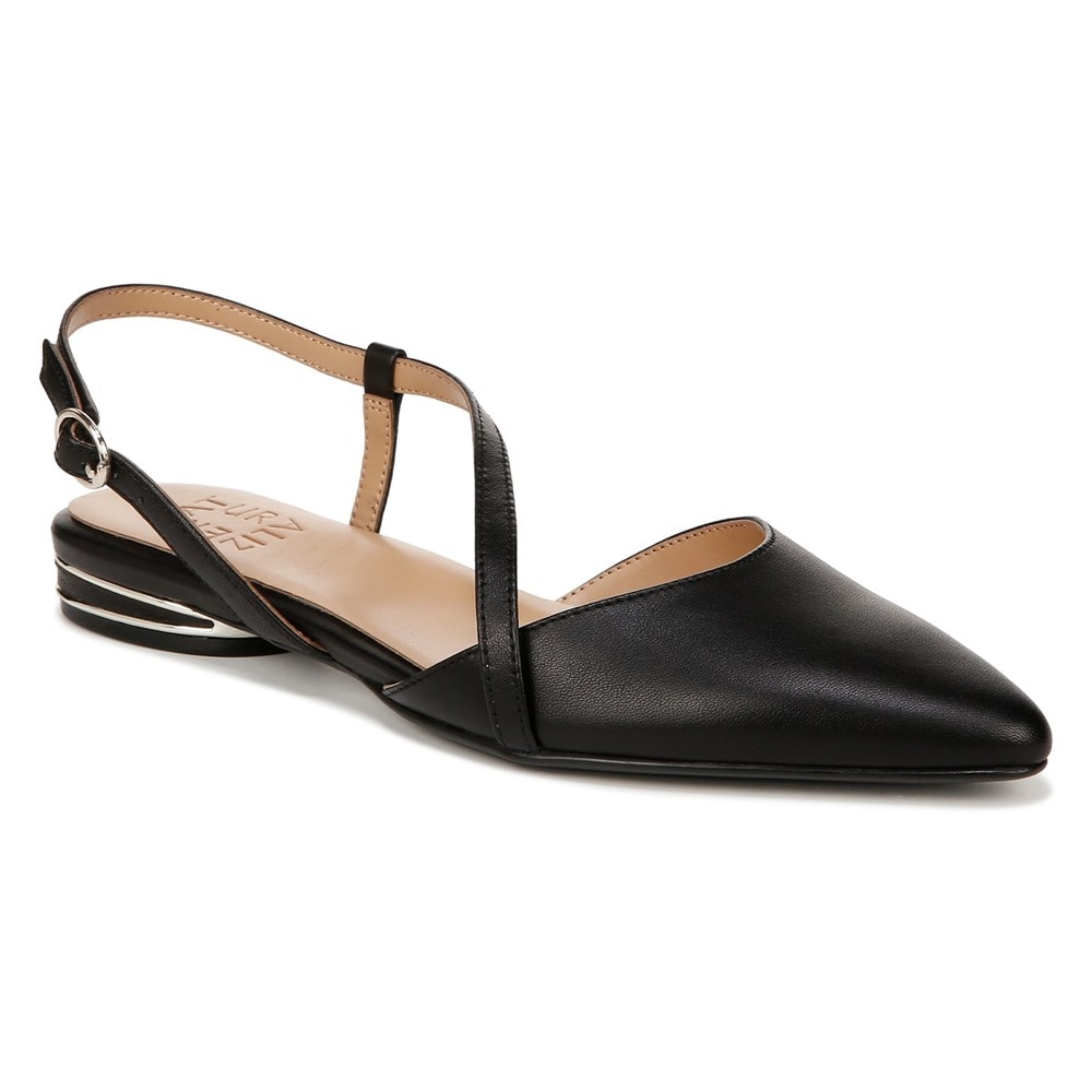 Naturalizer Hawaii Slingback Flat - Black Leather