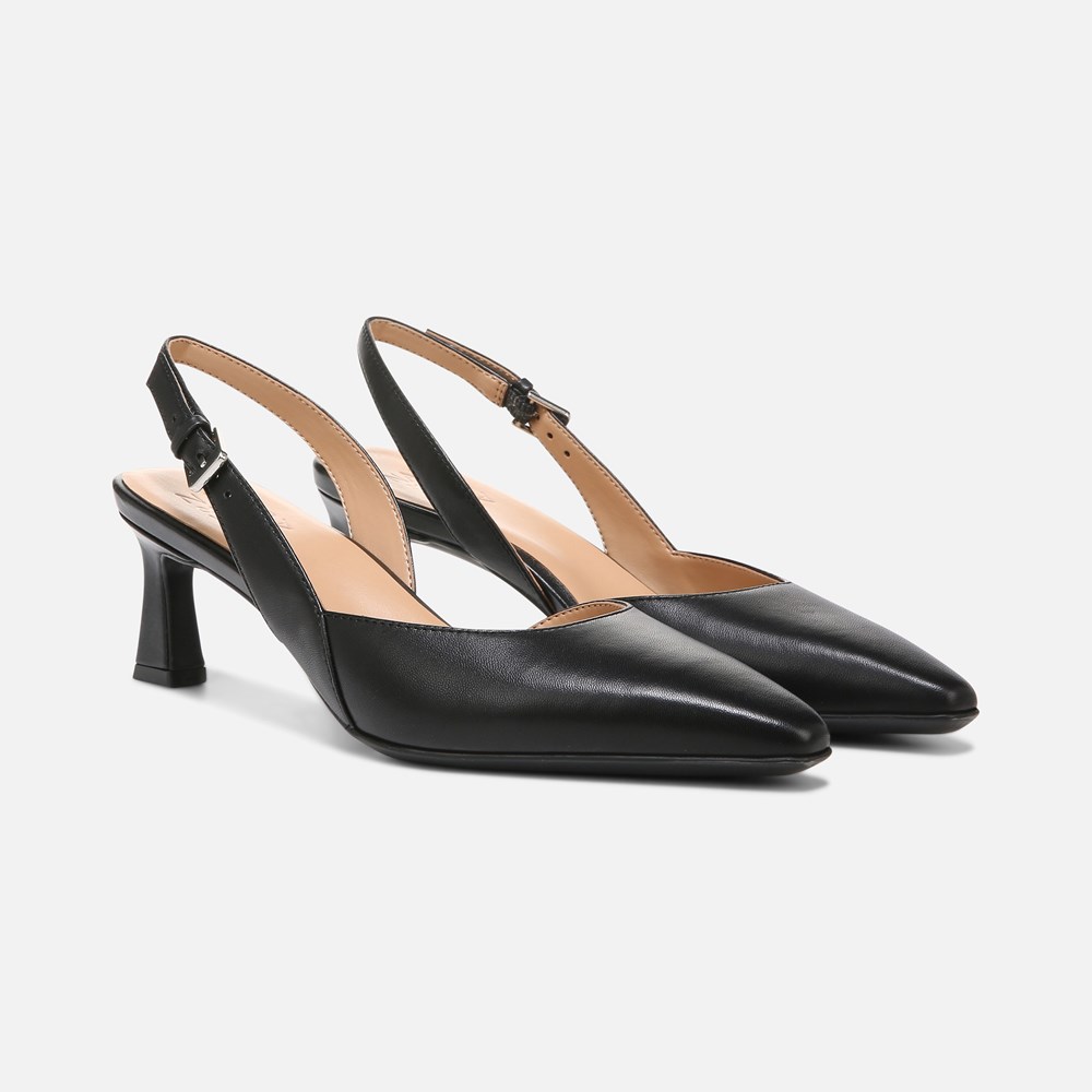 Naturalizer Dalary Slingback Pump - Black Leather