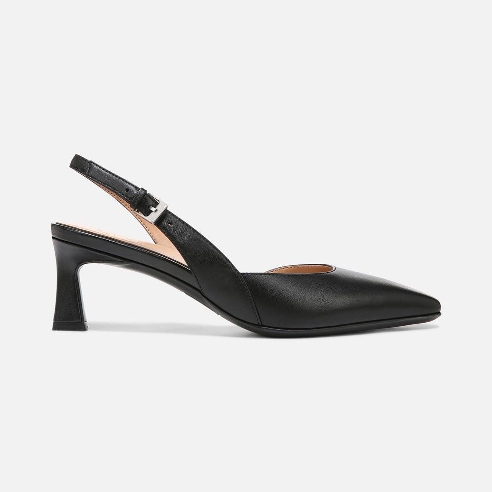 Naturalizer Dalary Slingback Pump - Black Leather