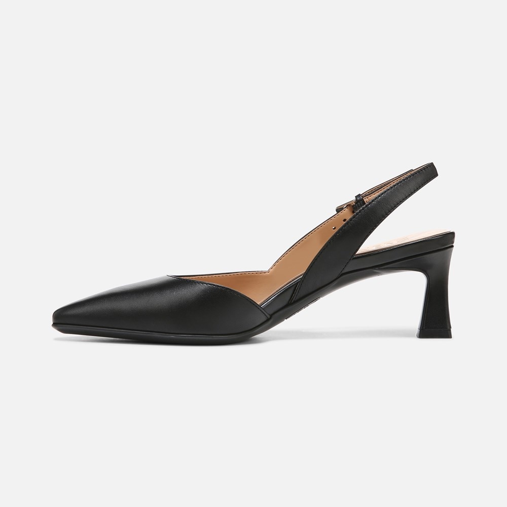 Naturalizer Dalary Slingback Pump - Black Leather