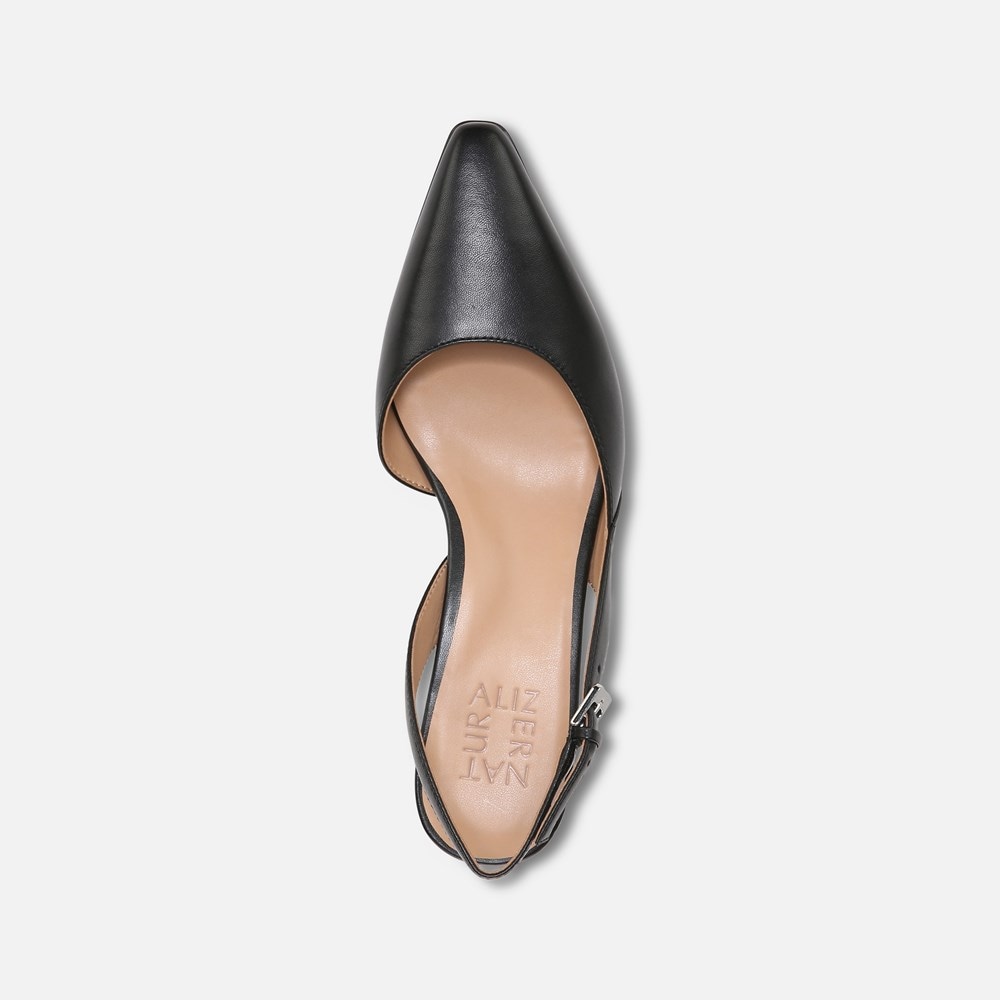 Naturalizer Dalary Slingback Pump - Black Leather