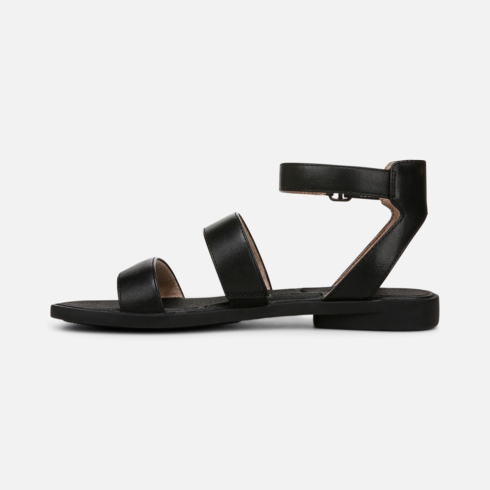 Naturalizer SOUL Fiesta Strappy Sandal - Black Faux Leather
