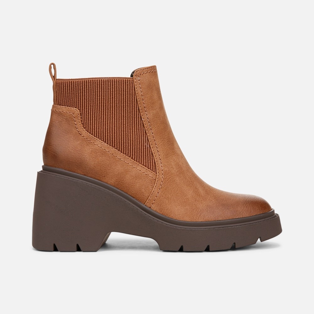 Naturalizer Soul Cora Ankle Boot - English Tea Faux Leather